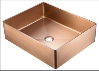 Раковина AltroBagno Accordo 001011 RaSp из нержавеющей стали медь матовая